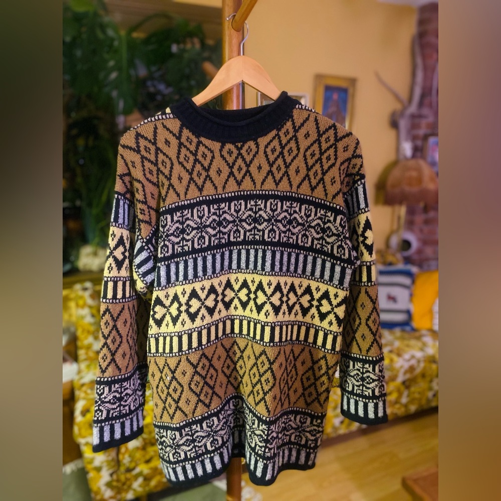 Vintage northern reflections knit sweater.
